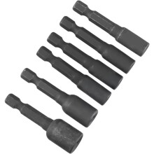 1set Tap Die Socket Adapter 4-12mm Screws Tap Socket Adapter Holder Extension Bar 1/4 Inch Hex Shank for DIY Projects