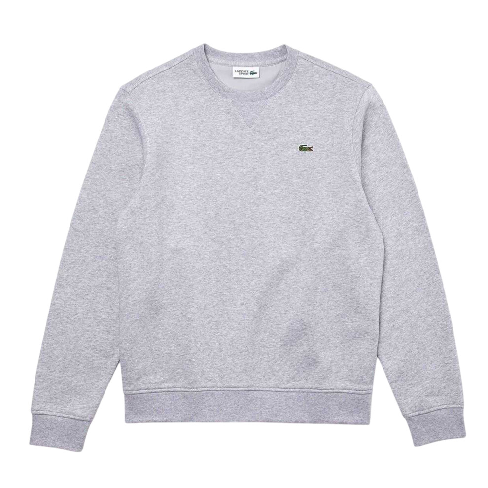 Lacoste (Xs, Light ) Mens Embroidered Logo Fleece Crew Neck Sweatshirt Grey