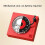 Player Shape Timer Practical 60-Minute Mechanical Kitchen Timer for Refrigerator Oven with Clear Display Red 8