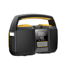 Inflador de Neumáticos de Emergencia de Alta Potencia de 12 V - Bomba de Aire Portátil con Luz LED para SUV, RV, Camioneta y Neumáticos Grandes