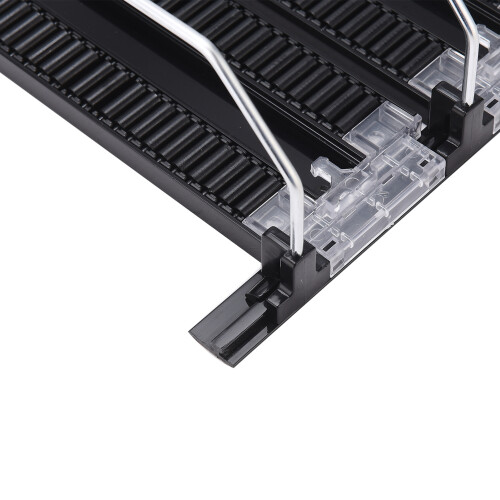 6 Row Black Fridge Can Pusher System 1