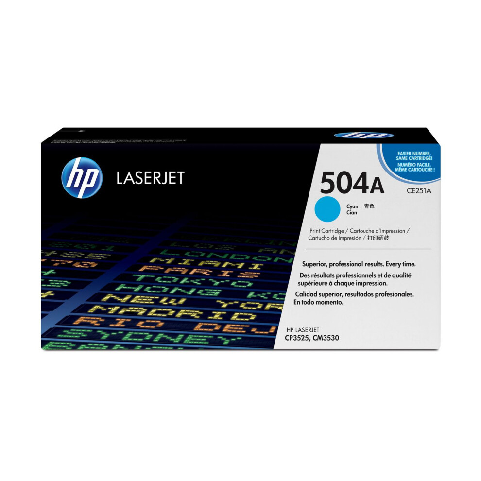 Hp 504A Cyan Original Laserjet Toner Cartridge