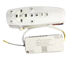 2.4G LED Driver Remote Control Power Dimming Color Changing Transformer 40WX2 Connect LED Light Strip