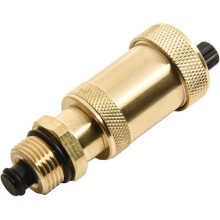 Automatic Quick Vent Valve for Heating Systems, Brass Air Vent with Shut-Off,DN10 (3/8 Inch) and DN15 (1/2 Inch) Sizes