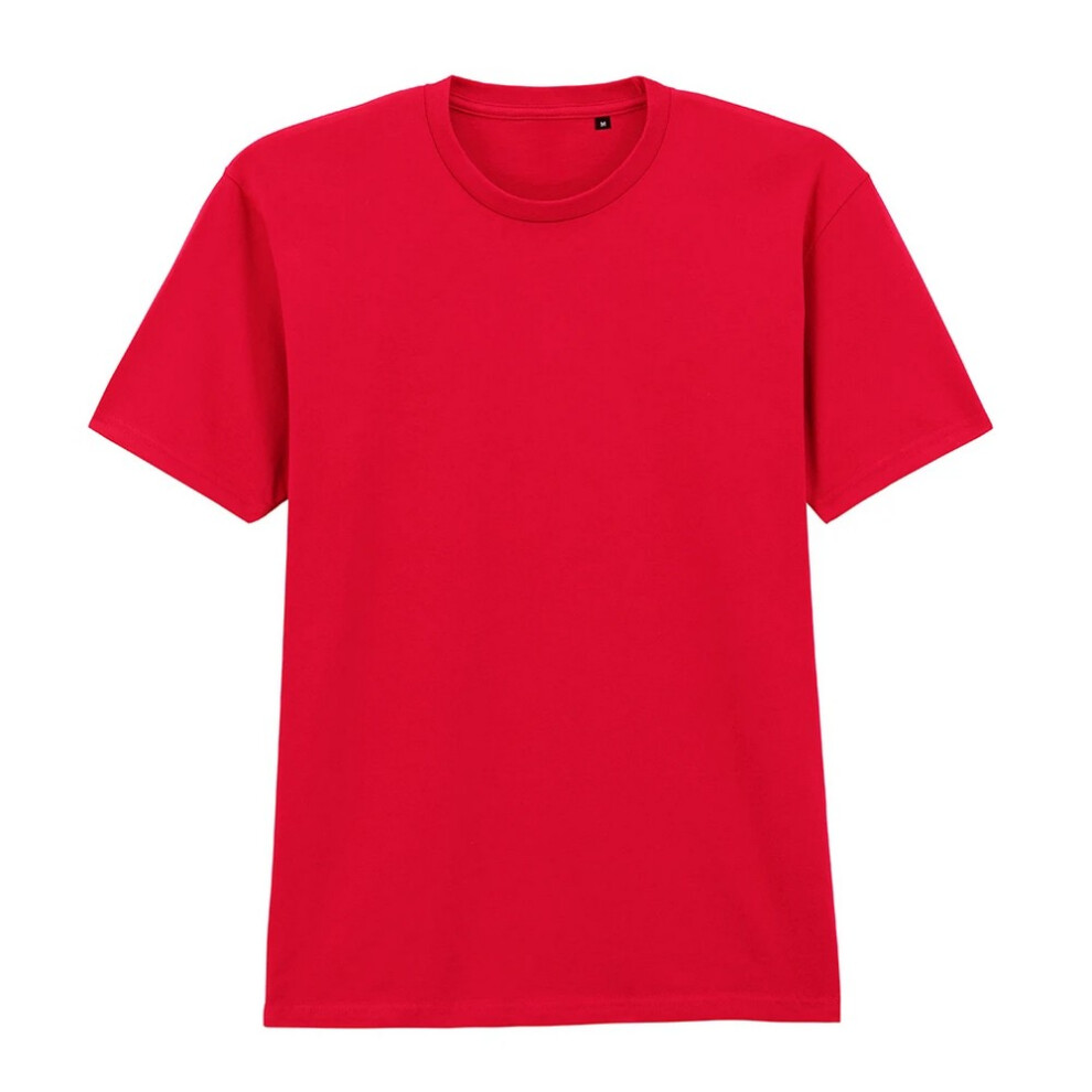 Gildan (M, ) Mens Softstyle Enzyme Washed Midweight T-Shirt Red