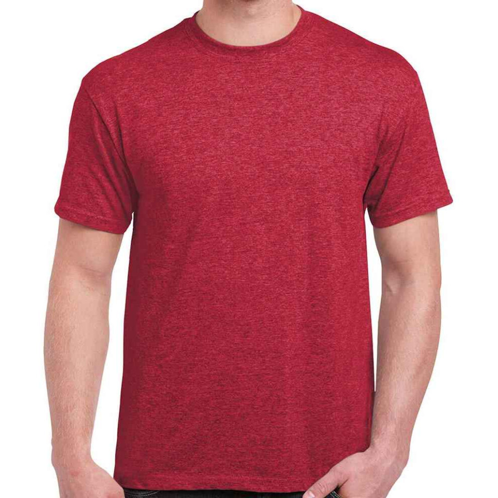 Gildan (3Xl, Heather Cardinal) Mens Ultra Cotton T-Shirt Multicoloured