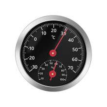 Car Thermometer Hygrometer Battery-Free Mechanical Temperature Humidity Meter for Car Indoor Measurement