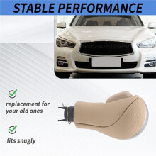 34910-JK03A 2 Stück Schaltknauf für für QX56 G25 G37 FX37 EX37 QX70 Q60 QX50 34910-1LA6C Beige