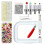 Handpressperlen-Set, Perlen-Rivettiermaschine, DIY-Handmade-Perlenmaschine mit 2 Boxen Weißen Perlen 1