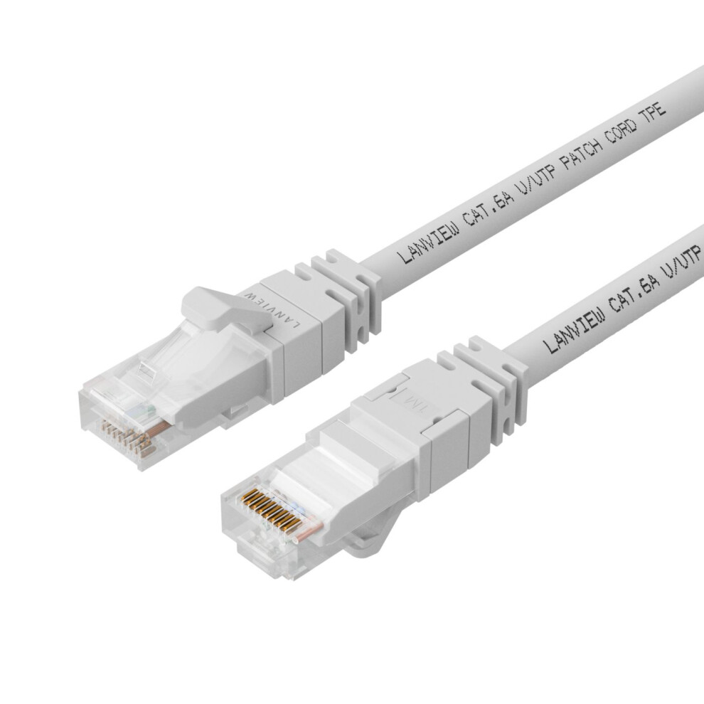 Lanview Network Cable Cat6a Utp 15M Lszh High-Flex Smartclick White 5715063273593