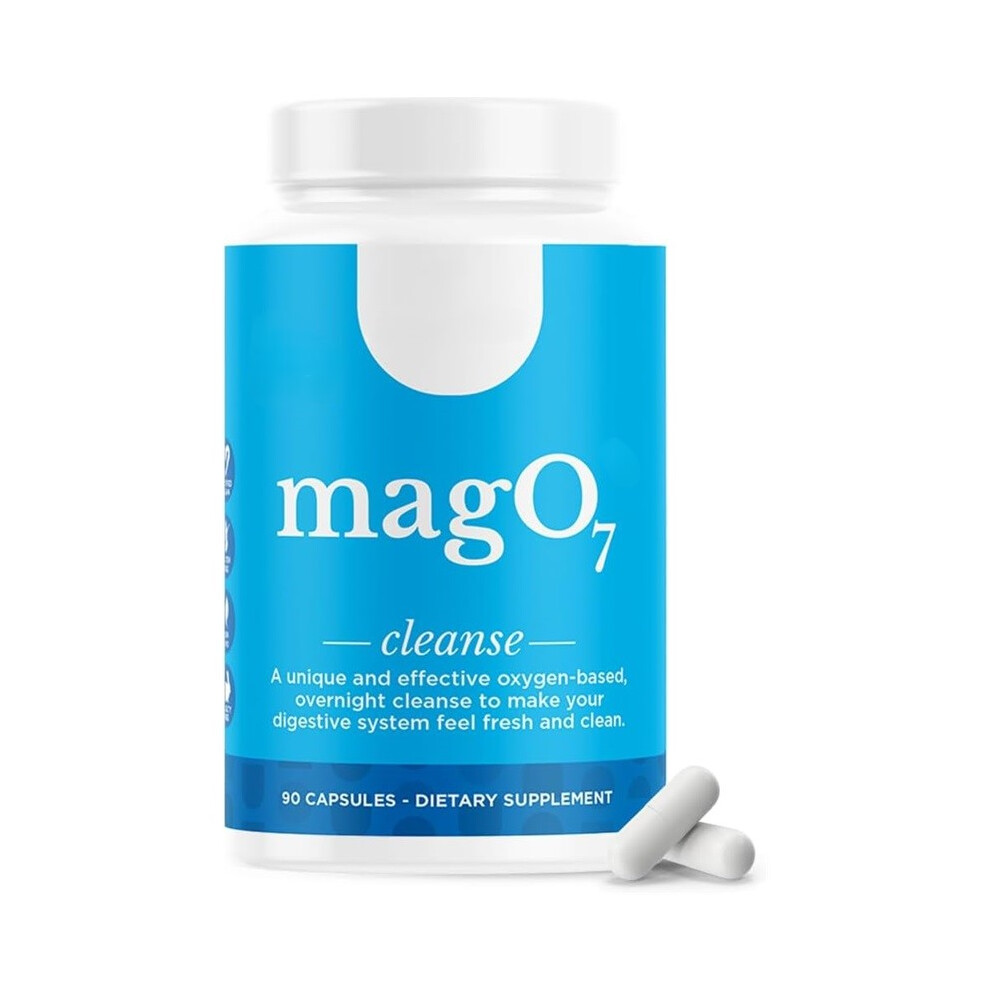 (1pcs, 90 capsules) MagO7-Natural Colon Cleanse&Detoxï¼Stool Softening&Bloating Supportï¼for Men & Womenï¼90/180 Capsules