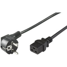 MicroConnect Power Cord Schuko Angled - C19 1m