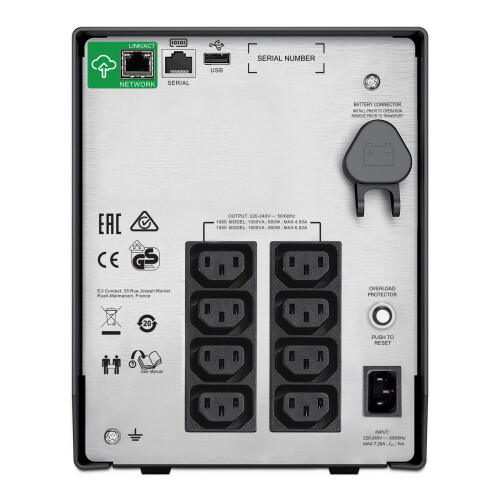APC USV Smart, C, 1000VA, 9,2min., Standgerät, LCD, mit SmartConnect 1