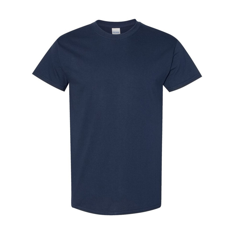Gildan (3Xl, Navy) Mens Heavy Cotton T-Shirt Blue,Multicoloured