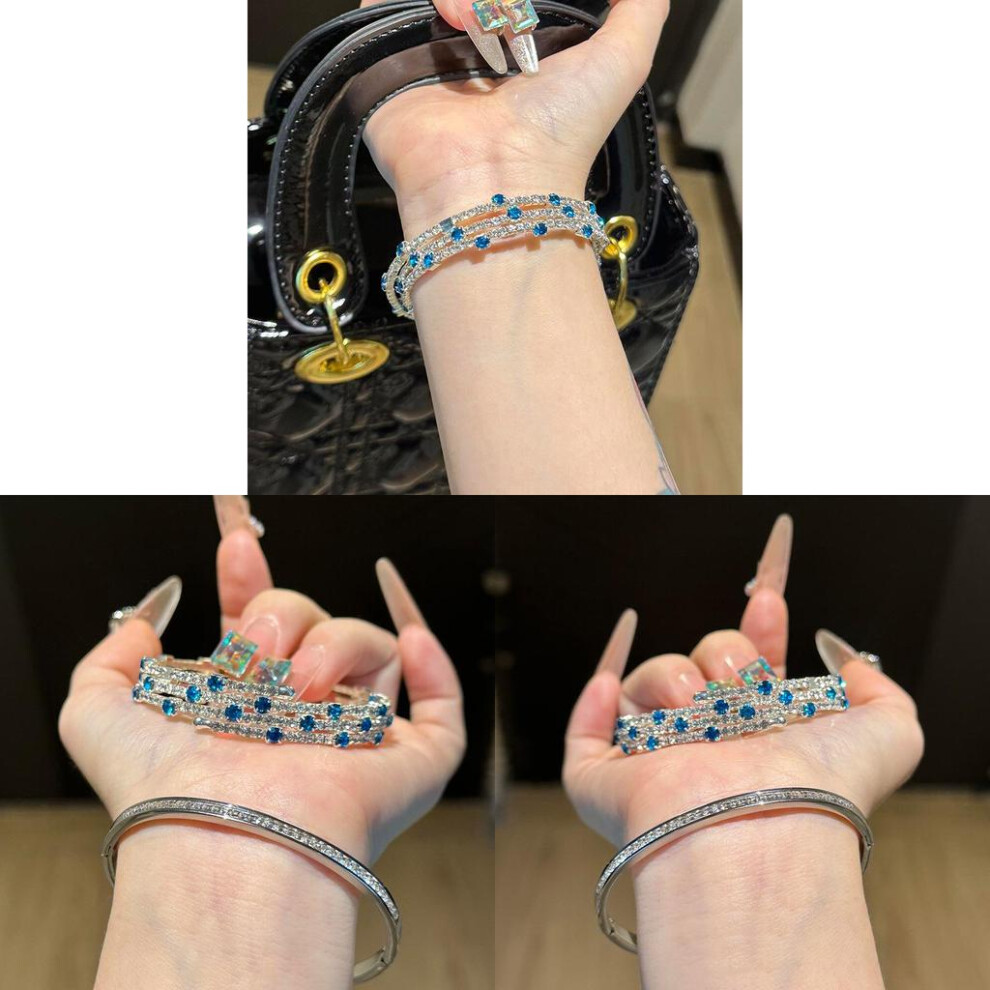 Stone Copper Zircon Wristband With Vintage Floral Design For Daily Fashion-image-OPC-PVM9YCT-NEW