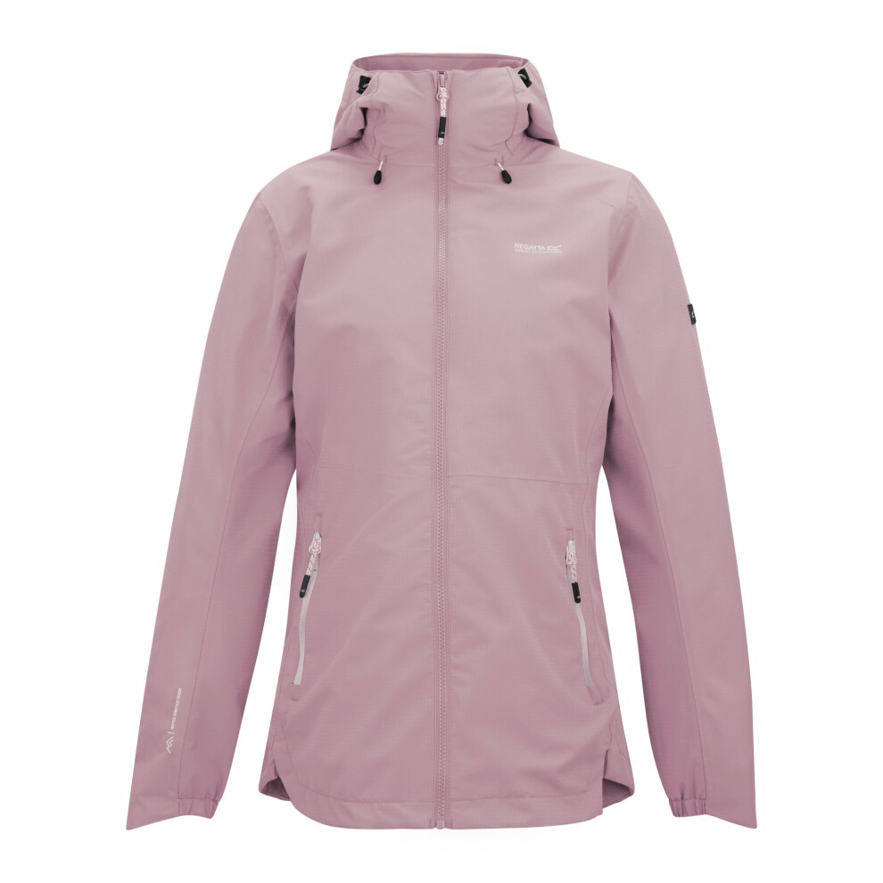Regatta (16 Uk, Powder Lilac) Womens/Ladies Hamara Iv Waterproof Jacket Purple,Multicoloured