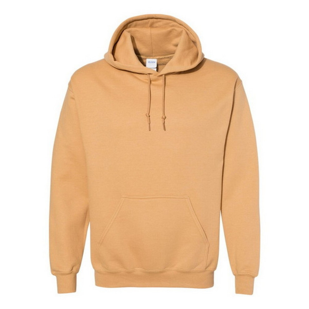 Gildan (Xl, Old ) Heavy Blend Adult Unisex Hooded Sweatshirt / Hoodie Gold