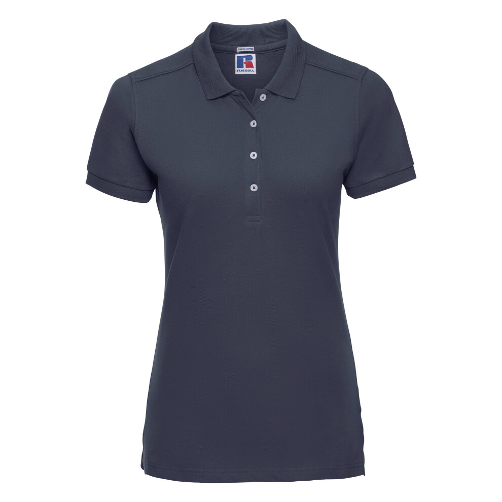 Russell (2Xl, French Navy) Womens/Ladies Stretch Short Sleeve Polo Shirt Blue,Multicoloured