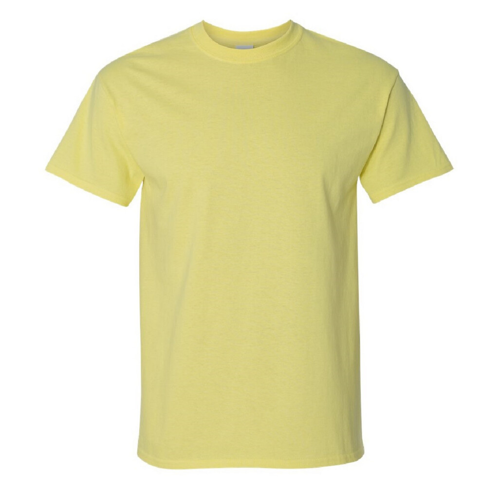 Gildan (3Xl, Cornsilk) Mens Ultra Cotton Short Sleeve T-Shirt Multicoloured