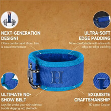 Unisex Buckleless Elastic Belt Hook Adjustable Comfortable Invisibility Waist Belt for Daily Carry Jeans Pants B