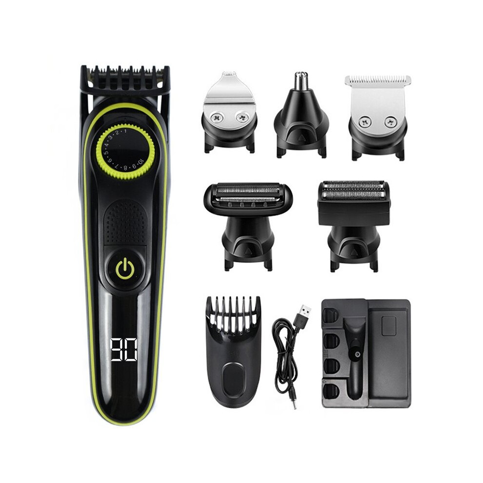 Professional 5-in-1 Hair Trimmer for Men, Cordless Electric Clipper, Beard and Haircut Machine