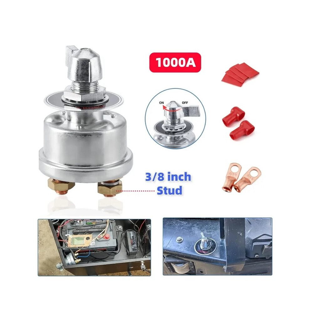 High Current Battery Circuit Breaker 12V-48V 250A With Panel For Car Rv Marine 4713223626310