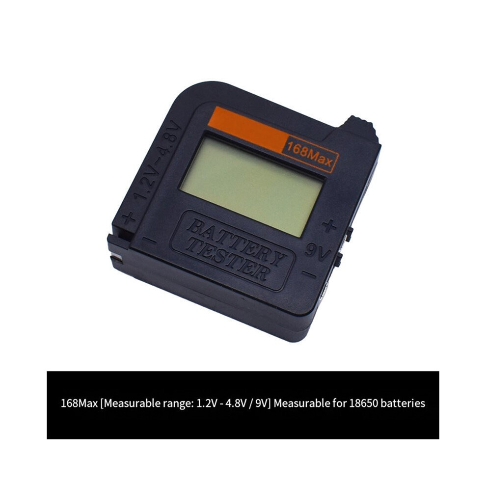 Digital Lithium Battery Capacity Tester 18650 Batteries Tester 1.2V-4.8V/9V For Aaa Aa Button Cell Universal Test Black 4711598388000