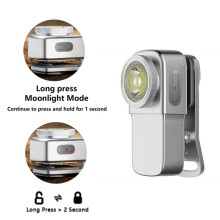 Lampe Torche de Poche Portable 400 Lumens à Clip, Rechargeable par USB-C, Idéale pour le Camping et la Randonnée en Plein Air B