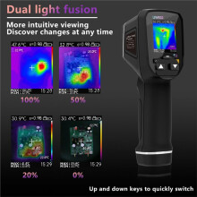 Infrared Thermal Imager Handheld Thermal Imaging Camera USB Rechargeable 8GB Card Color Display 0.01-1 Emissivity