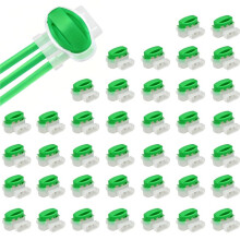 40PCS 3-Way Waterproof Wire Connectors for 22-14 AWG Cables, Ideal for Outdoor and Automotive Use
