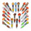 50 Pack Multicolor Cute Pens Student Gift Bulk,Retractable Fun Ballpoint Pens for Classroom Prize School Gift Exchange 1