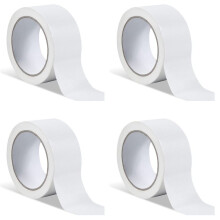 4X Window Weather Tape, Sealing Tape, Plastic Weather Tape, Sealing Tape, Waterproof, No Residue Sealant Strip (White)