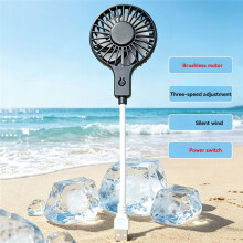 USB Fan with 3-Speed Airflow Adjustment Silent Cooling Plug Fans for Summer Outdoors Travel Home Use