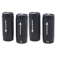 4 Stuks Aluminiumlegering Audio Splitring 11 mm 7 mm Één- en Tweepunts Luidsprekerkabel Splitter Kabelmanagement Klem voor Luidsprekerbox