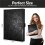 Porte-Documents Professionnel, Classeur en Similicuir Texturé Gaufré pour Bloc-Notes, Carnet de Notes et CV 3