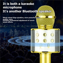 Bezprzewodowy, Przenośny Mikrofon Karaoke z 5 Zmieniaczami Głosu, Idealny na Prezent na Imprezę lub Podróż