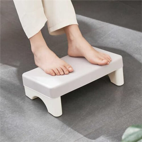 Heavy Duty Plastic Step Stool for Kitchen, Bathroom, Makeup - Versatile Step Stool for Easy Access to Counters 1