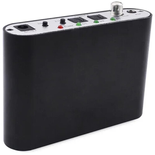 5.1-Audiodecoder DTS/AC3/PCM Optischer zu Stereo-Surround-Digital-Analog- HD 2 SPDIF Koaxial EU-Stecker 1