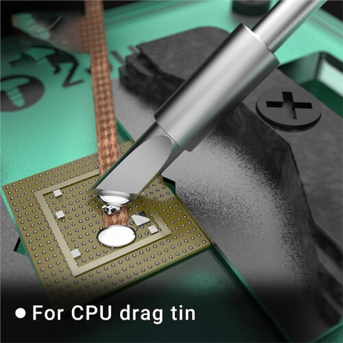 2UUL Soldering Iron Tip 4.0mm Widened Blade for C210 Station, CPU/Middle Layer Drag Tin, Replacement Welding Tip 2