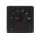 50W Fixed Impedance Volume Control Knob 5-Level Rotary Audio Controller Max 50W in-Wall Speaker Level Attenuator A 2