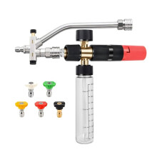 Pour à Mousse à Double Connecteur, pour à Mousse pour Nettoyeur Haute Pression, 5 Embouts de Pulvérisation pour Nettoyeur Haute