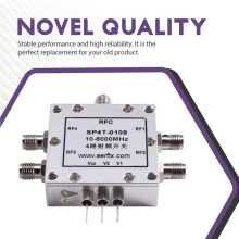 0,01-8 GHz per Interruttore RF SP4T-0108 Interruttore Elettronico Interruttore A 4 Vie per Interruttore RF A Microonde 10-8000 MHz