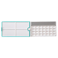 Paleta Dobrável para Aquarela com 28 Compartimentos, Caixa para Tinta Aquarela, Estojo para Tinta, Ferramentas de Pintura, Materiais de Arte D