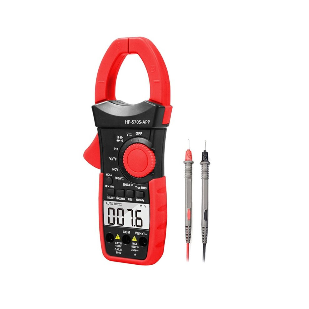 Digital Clamp Multimeter Bt-570S-App 6000 Counts Clamp Meter Backlit Continuity For Ac Voltage Current 4712194761518
