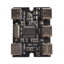 USB Expansion Board Hub 1 in 3 Out Hub Expansion Module DC5V with Power Interface Type C