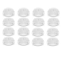 16 Supports Ă Fleurs Transparents en Plastique, 7 cm, avec Ventouses pour Compositions Florales (Vase, Ikebana, Mariage)