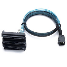 SAS HD 12G SFF8643 auf 4 SAS 29-Pin SFF8482 Hochgeschwindigkeitskabelanschlüsse mit 15-Pin Stromanschluss-Controller