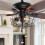 Ceiling Fan Pull Ceramic , White Pull Chain Extension Fan Extender Ceiling , Fan Pulls Ornament for Ceiling Fan Light 3