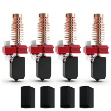 4-Teiliges Upgrade-Hotend-Kit für Flashforge Adventurer 5M Hotend AD5M Düsen-Kit 0,25/0,4/0,6/0,8 mm mit 4 Zusätzlichen Silikonhüllen