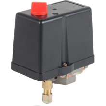 1 Pressostat Triphasé 380 V/400 V pour Compresseur D'Air Industriel - Installation Facile - Boîtier Noir